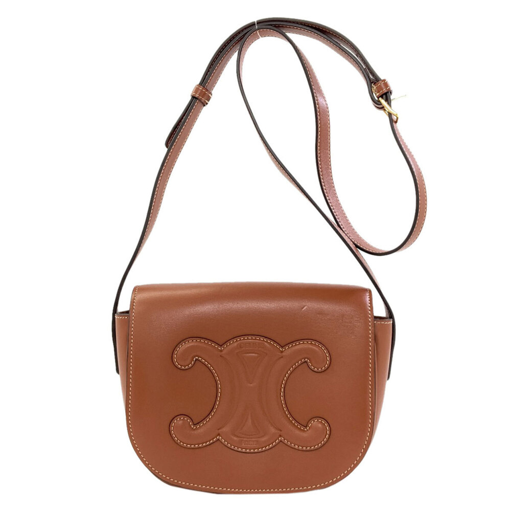 Celine Triomphe Shoulder Bag, Calfskin, Women's CELINE